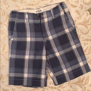 Abercrombie kids plaid shorts